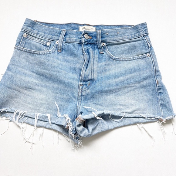 Madewell Relaxed Denim Shorts Cutoff Blue Jean Short size 26 - Picture 1 of 6